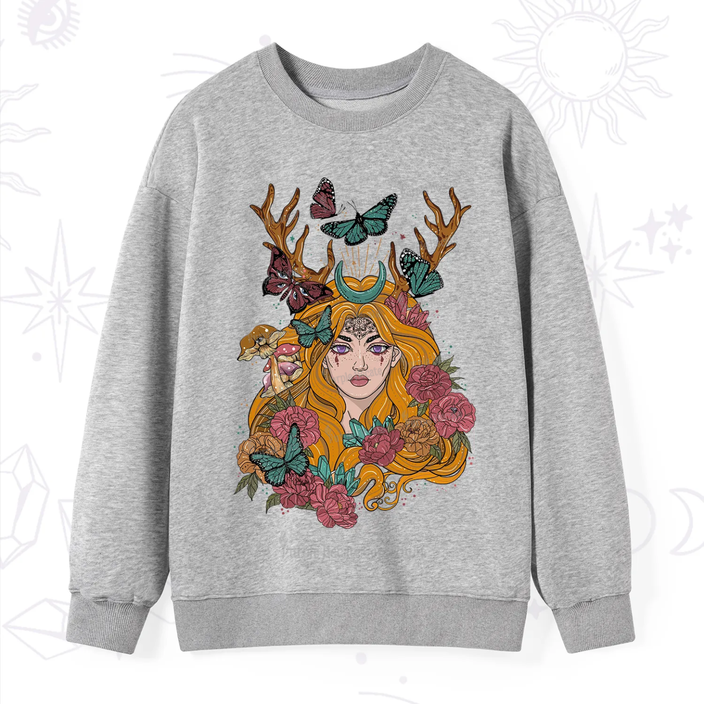 Purplehecate Butterfly Flutter Sweatshirt