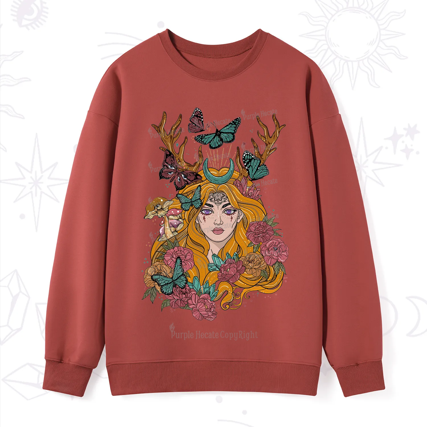 Purplehecate Butterfly Flutter Sweatshirt