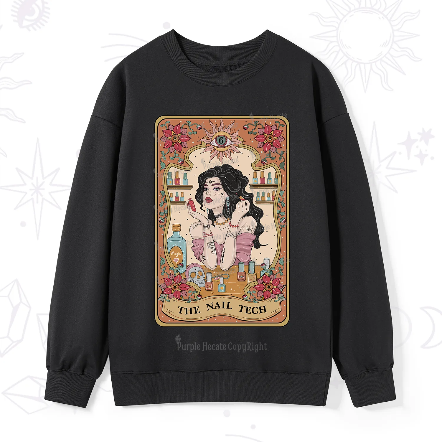 Purplehecate The Nail Tech Tarot Sweatshirt