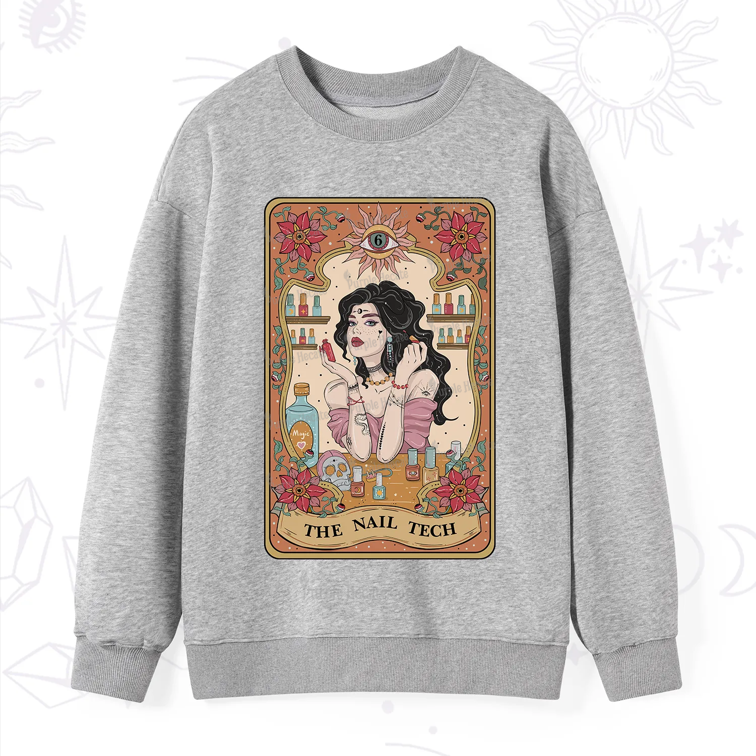 Purplehecate The Nail Tech Tarot Sweatshirt