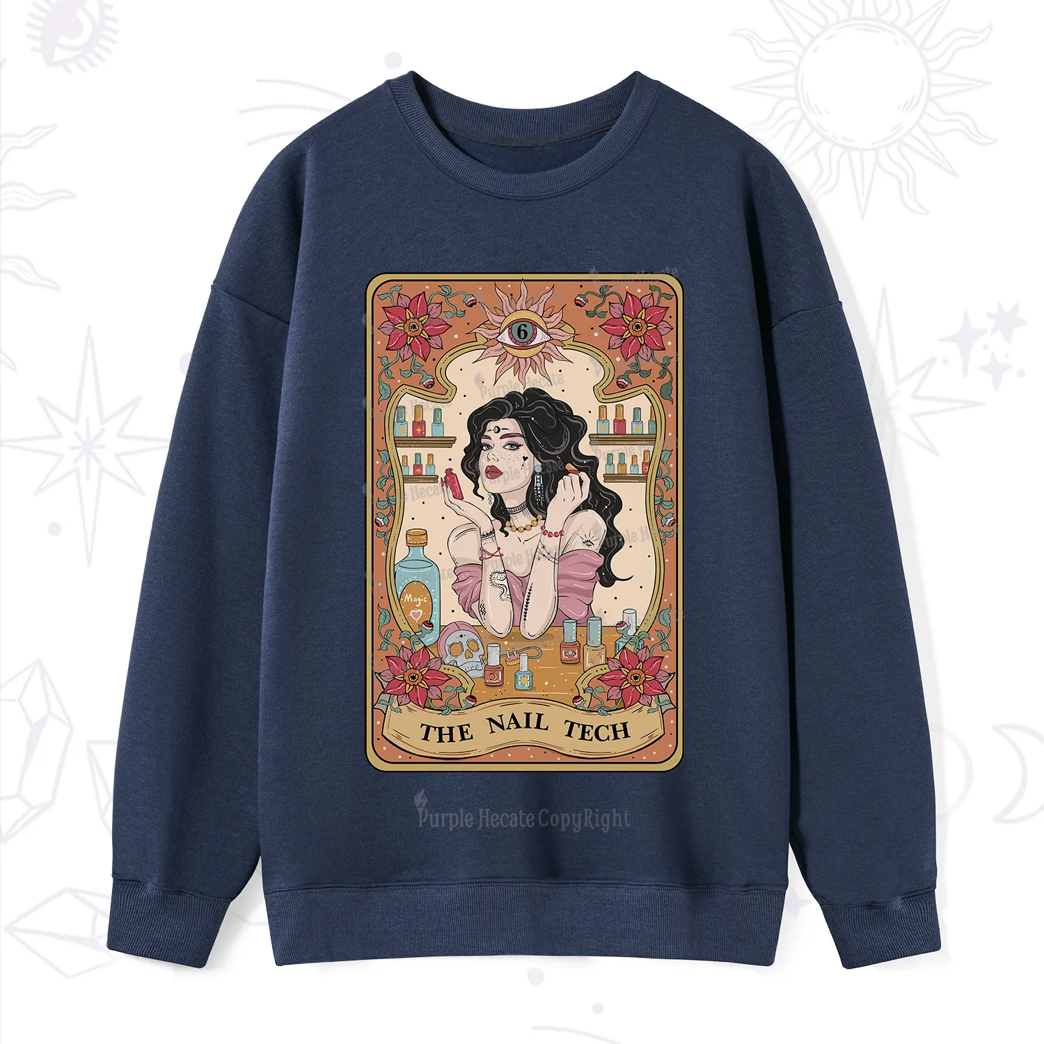 Purplehecate The Nail Tech Tarot Sweatshirt