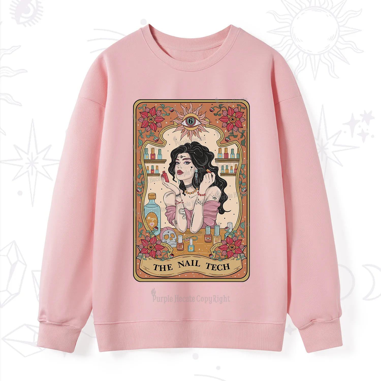 Purplehecate The Nail Tech Tarot Sweatshirt