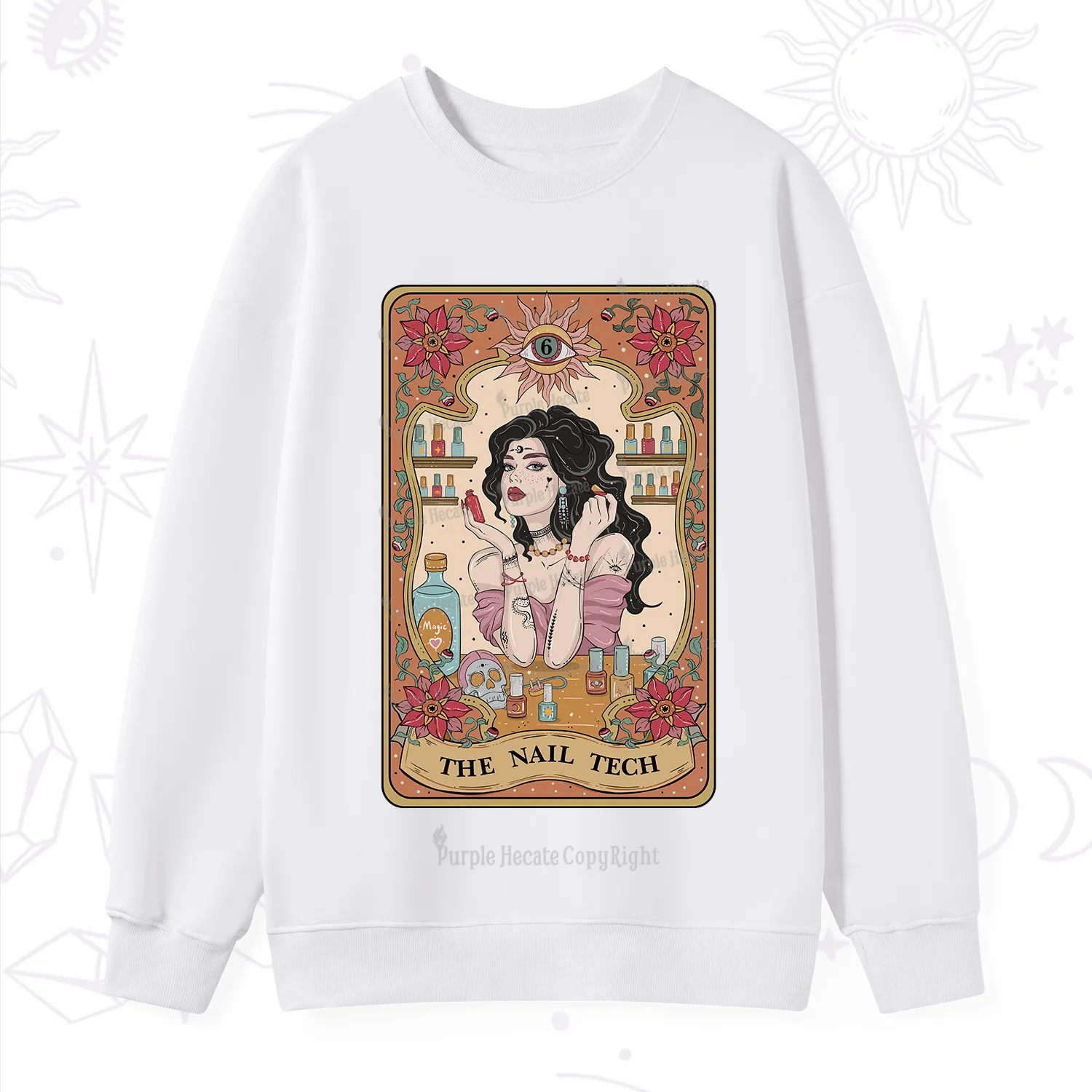 Purplehecate The Nail Tech Tarot Sweatshirt