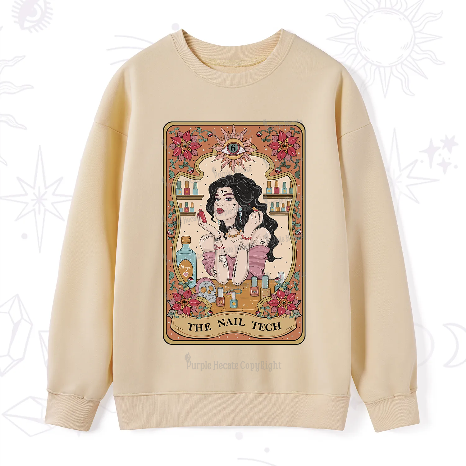 Purplehecate The Nail Tech Tarot Sweatshirt