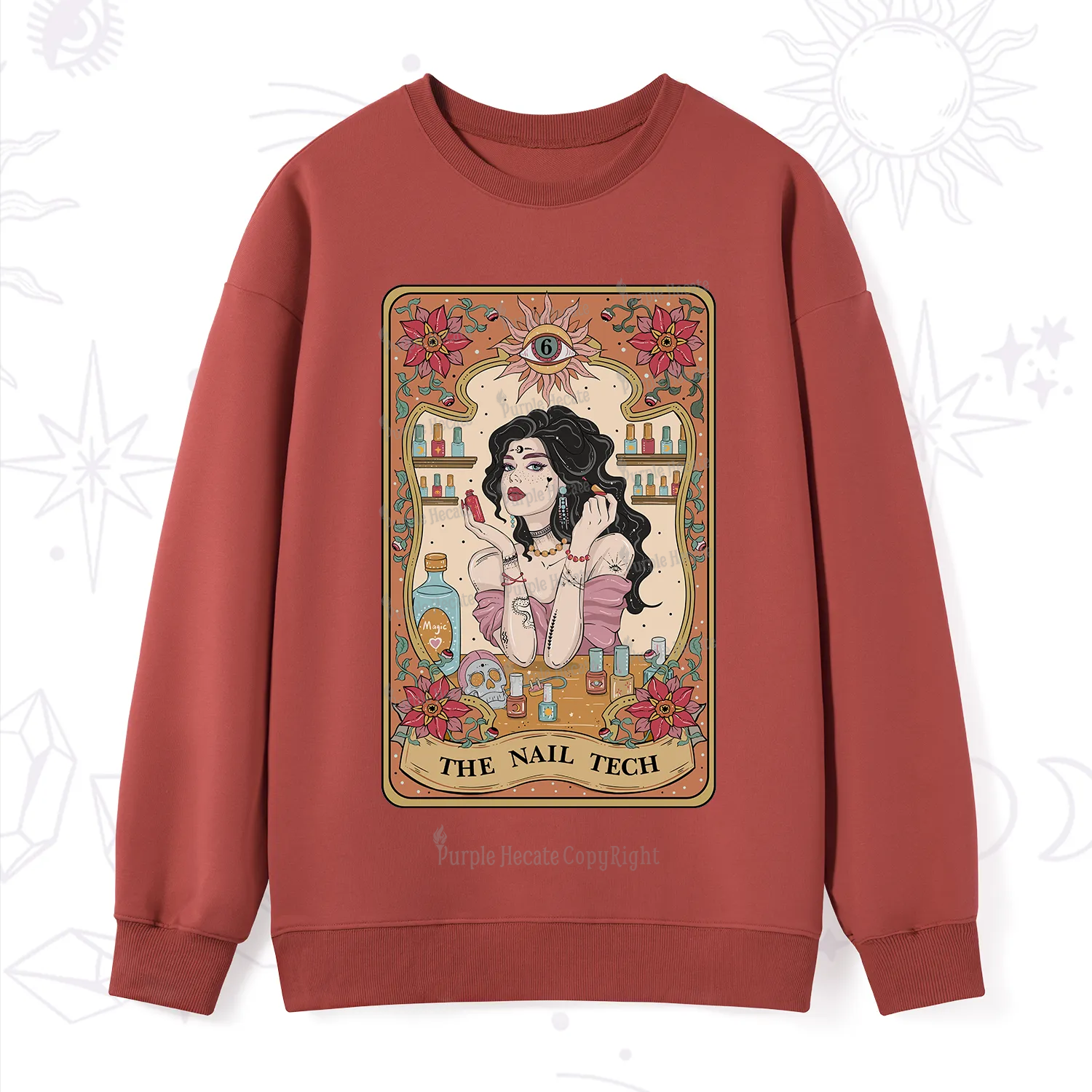 Purplehecate The Nail Tech Tarot Sweatshirt