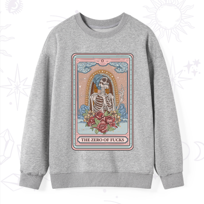 Purplehecate The Zero Of Fucks Tarot Card Sweatshirt