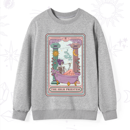 Purplehecate The Noble High Priestess Tarot Card Sweatshirt
