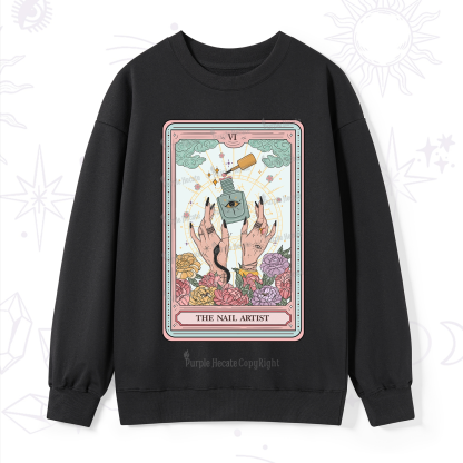 Purplehecate The Nail Artist Life Tarot Sweatshirt