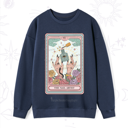 Purplehecate The Nail Artist Life Tarot Sweatshirt