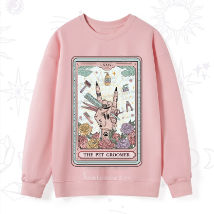 Purplehecate The Pet Groomer Tarot Card Sweatshirt