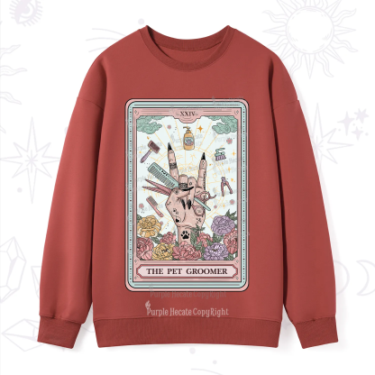 Purplehecate The Pet Groomer Tarot Card Sweatshirt