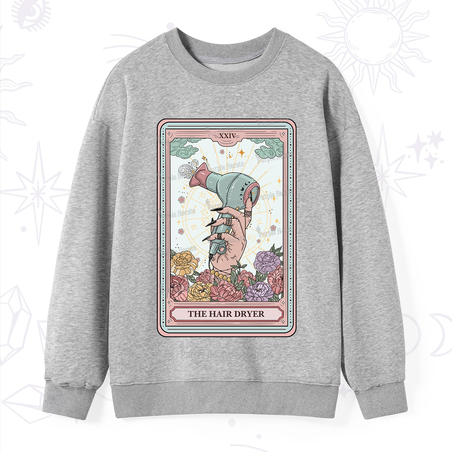 Purplehecate The Hair Dryer Life Tarot Sweatshirt