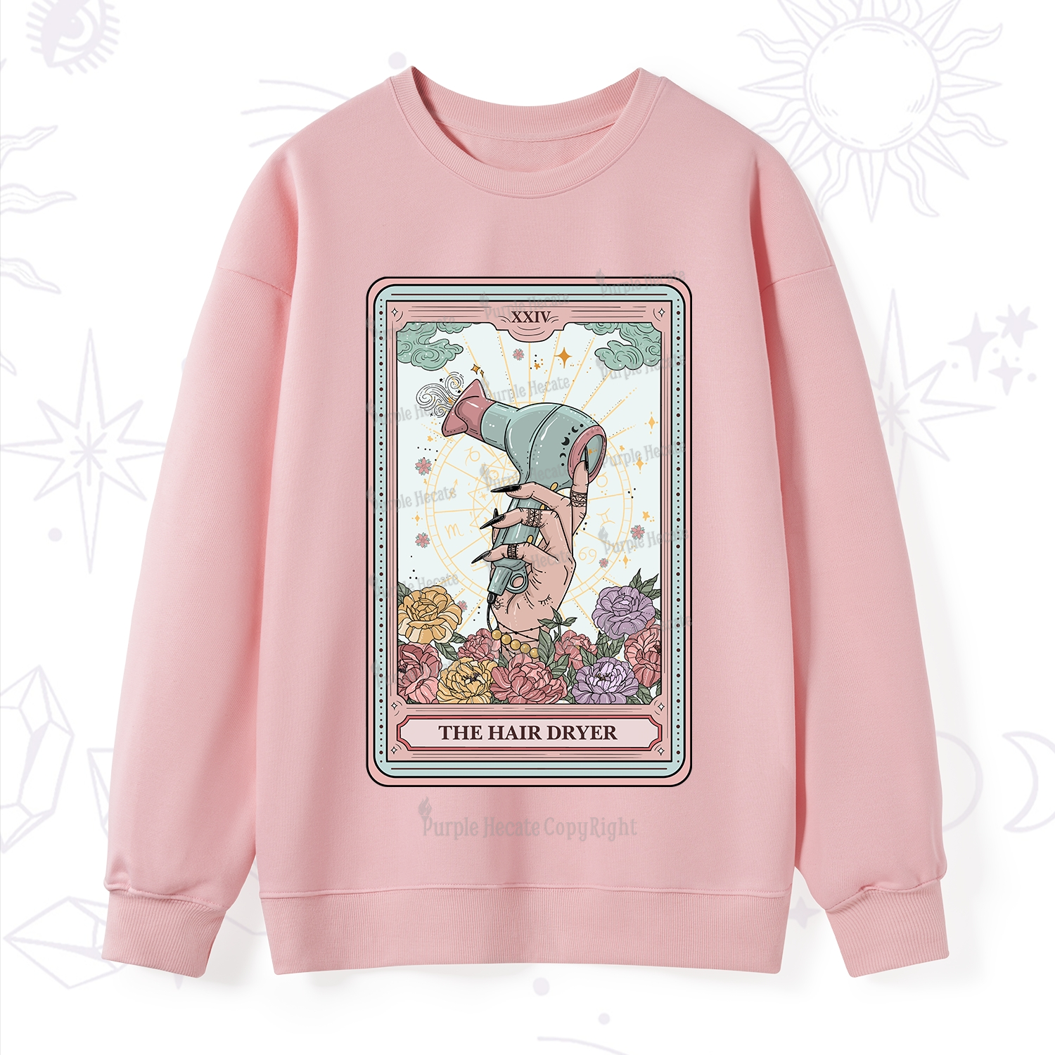 Purplehecate The Hair Dryer Life Tarot Sweatshirt