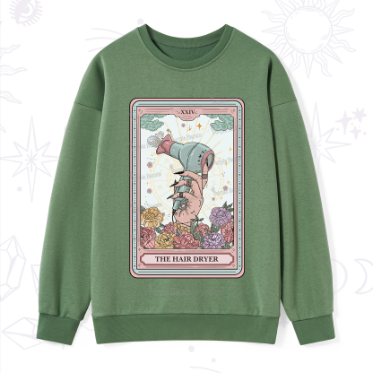Purplehecate The Hair Dryer Life Tarot Sweatshirt