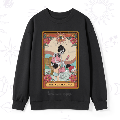 Purplehecate The Number Two Tarot Sweatshirt