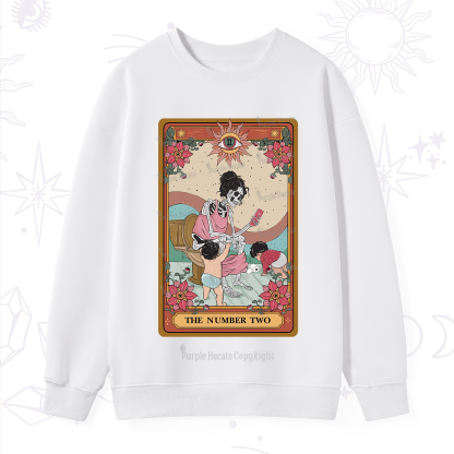 Purplehecate The Number Two Tarot Sweatshirt