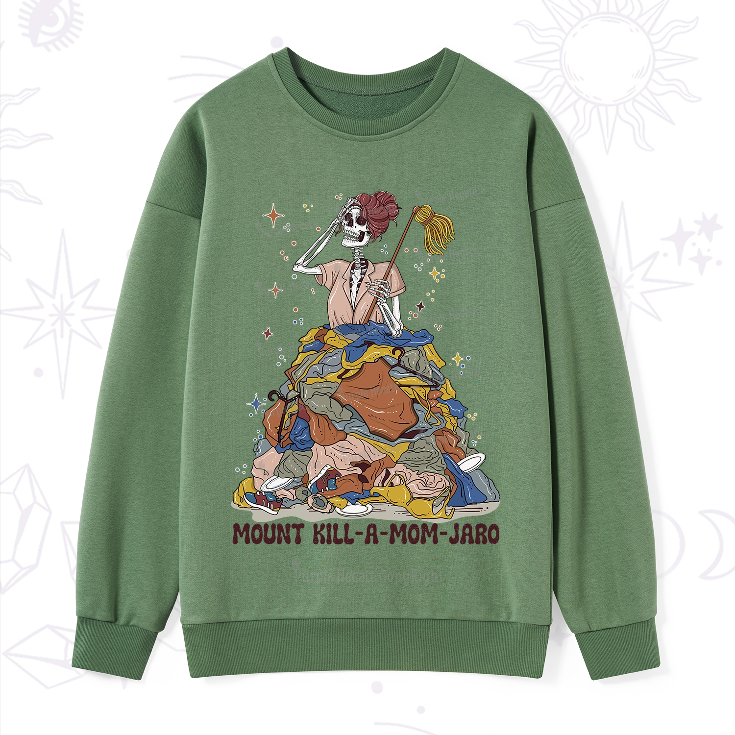 Purplehecate Mount Mom's Chaos Sweatshirt