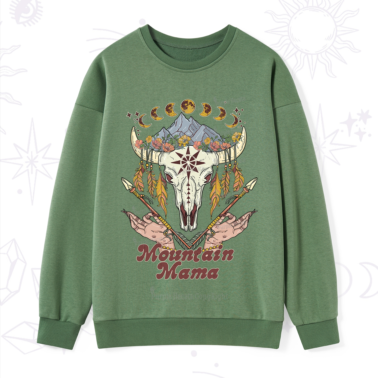 Purplehecate Mountain Mama Sweatshirt