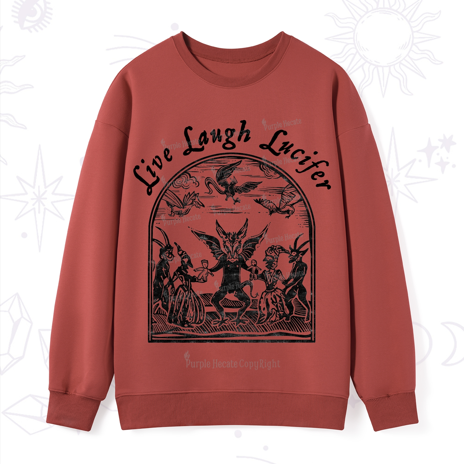 Purplehecate Live Laugh Lucifer Sweatshirt