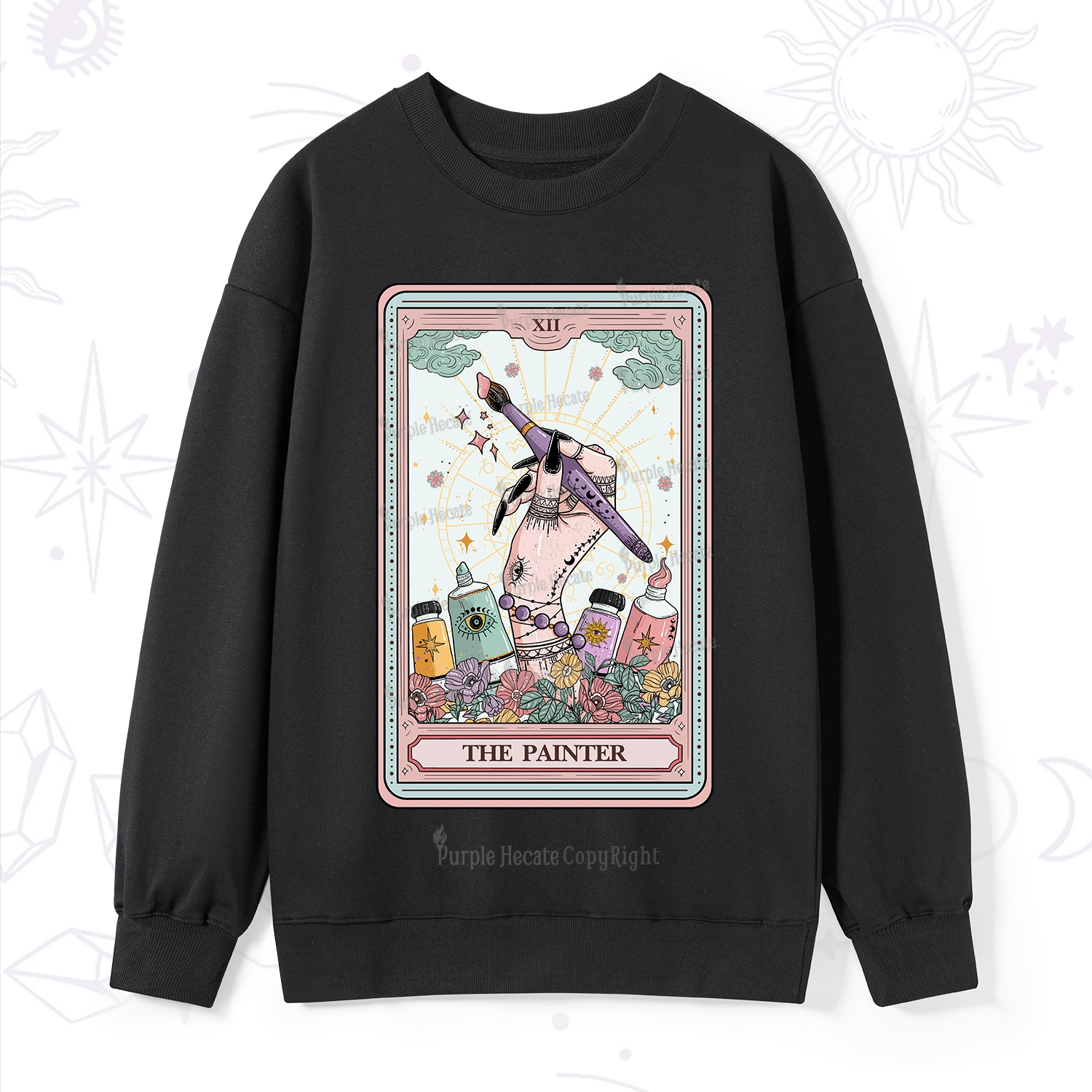 Purplehecate The Painter Tarot Sweatshirt