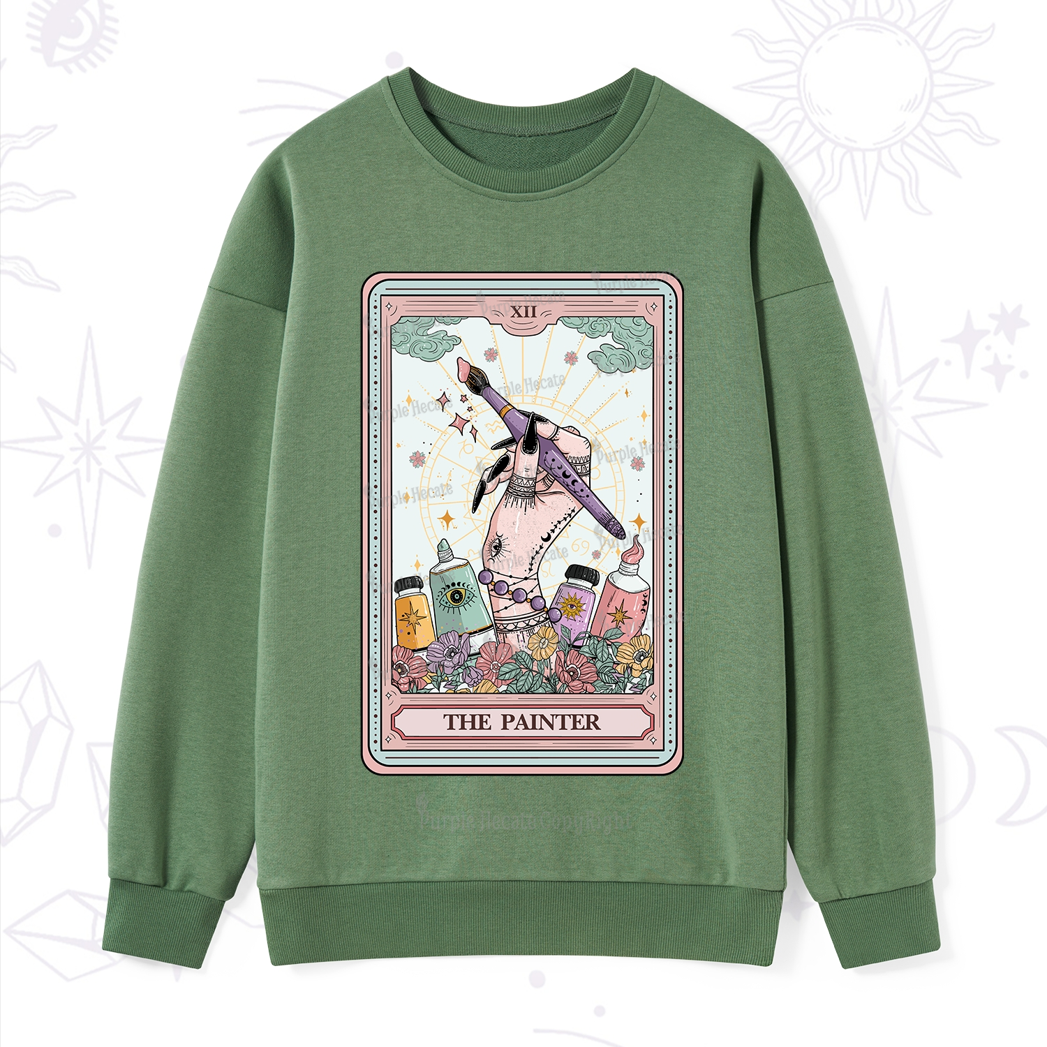 Purplehecate The Painter Tarot Sweatshirt