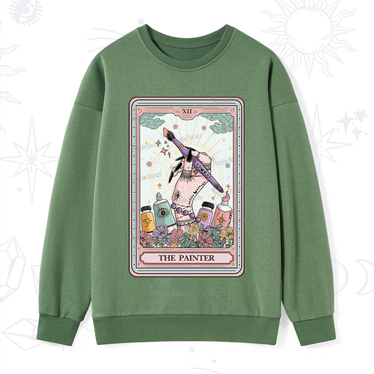 Purplehecate The Painter Tarot Sweatshirt
