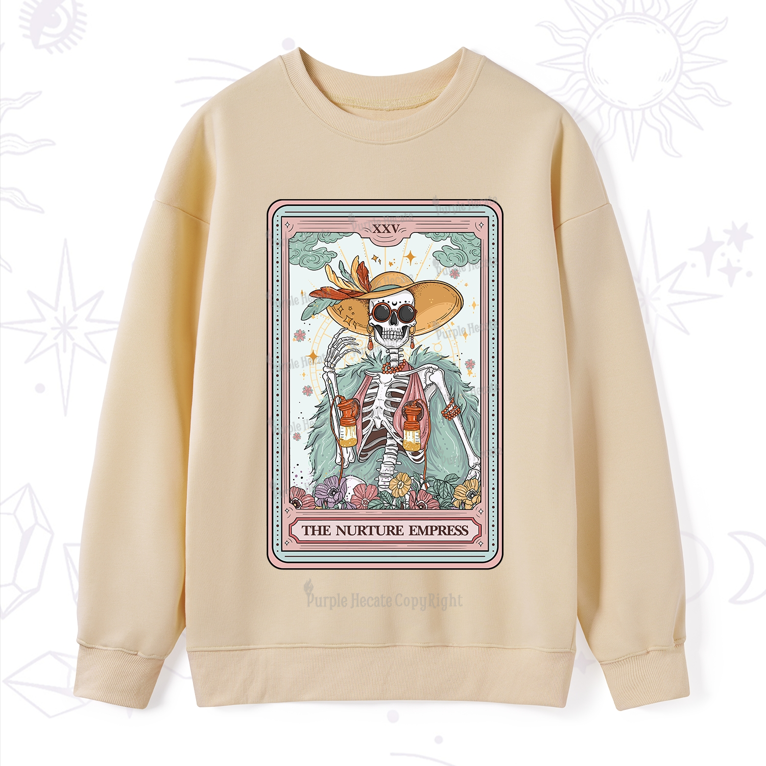 Purplehecate The Nurture Empress Tarot Sweatshirt