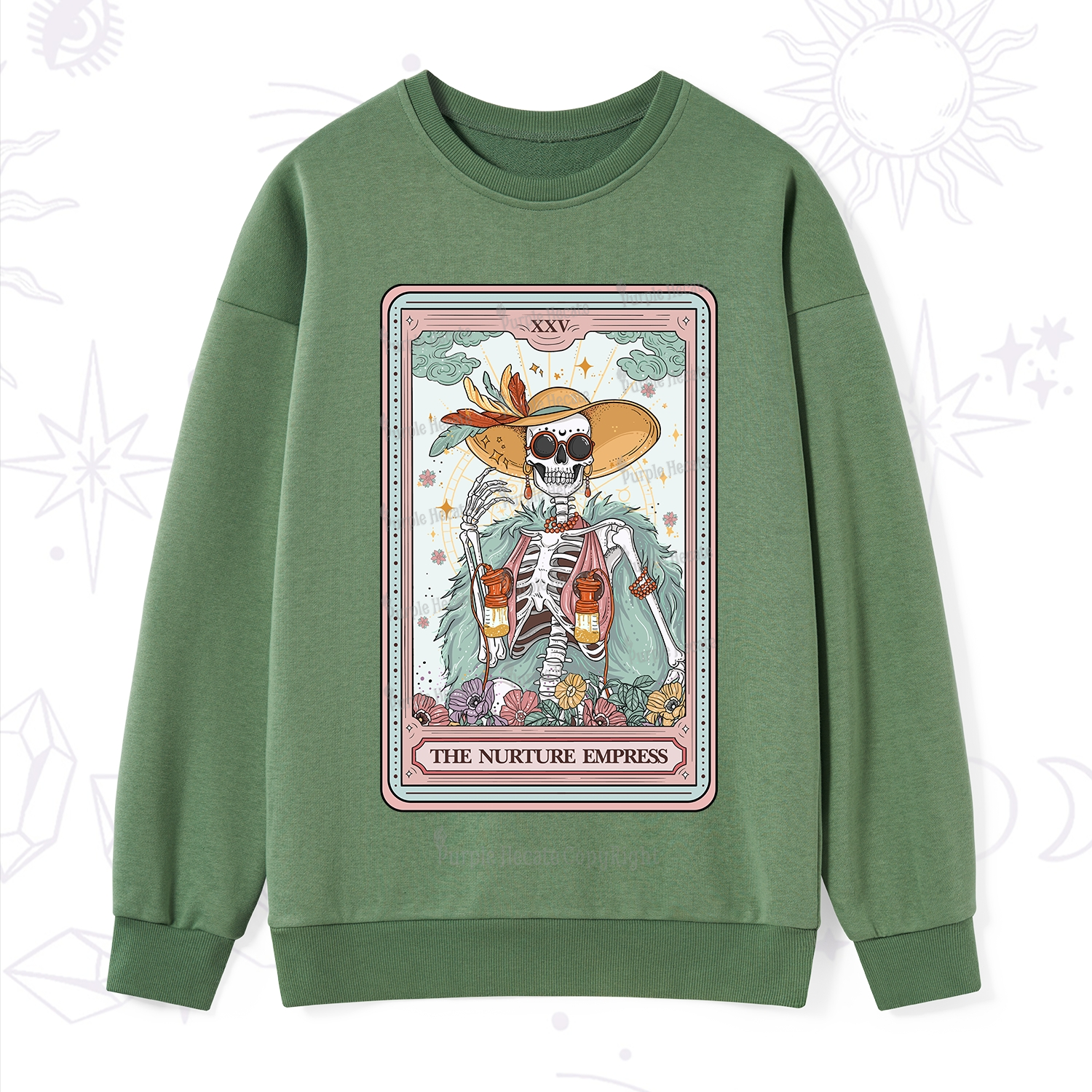 Purplehecate The Nurture Empress Tarot Sweatshirt