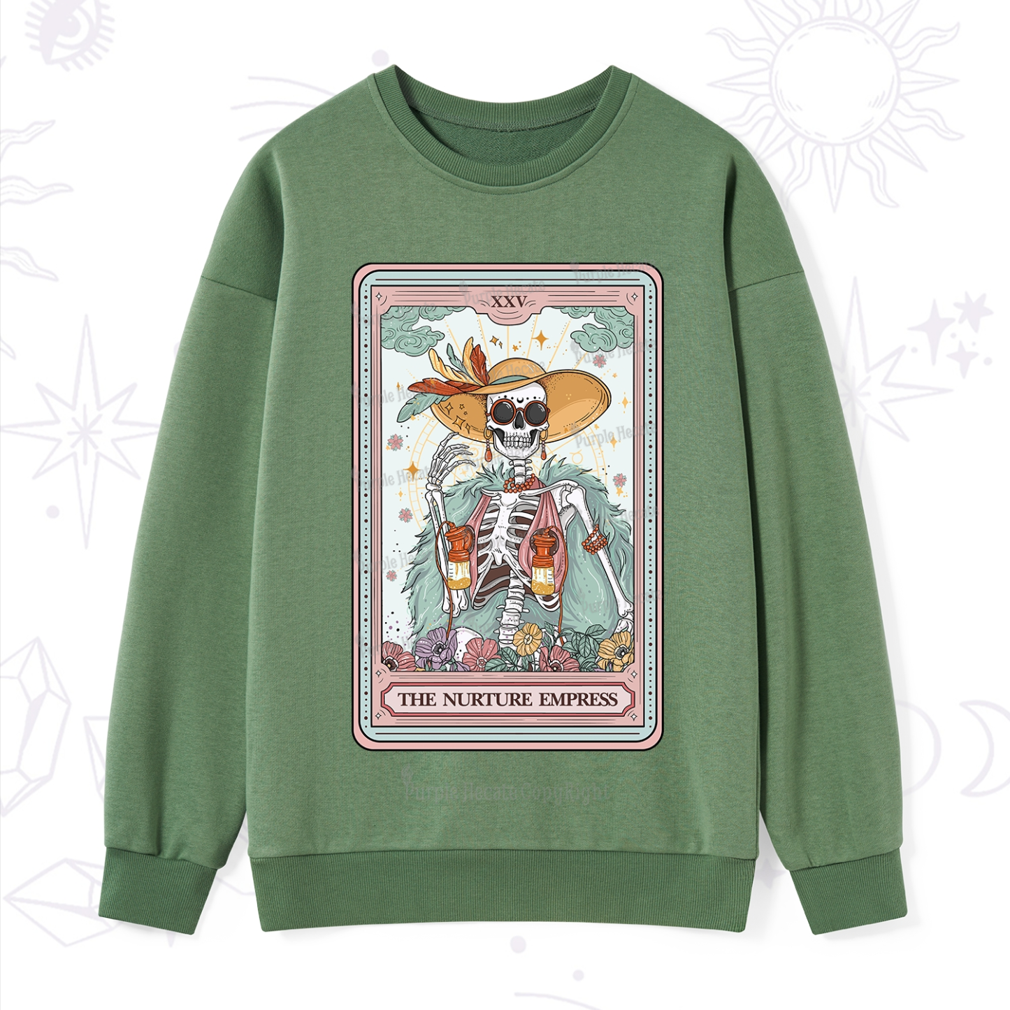 Purplehecate The Nurture Empress Tarot Sweatshirt