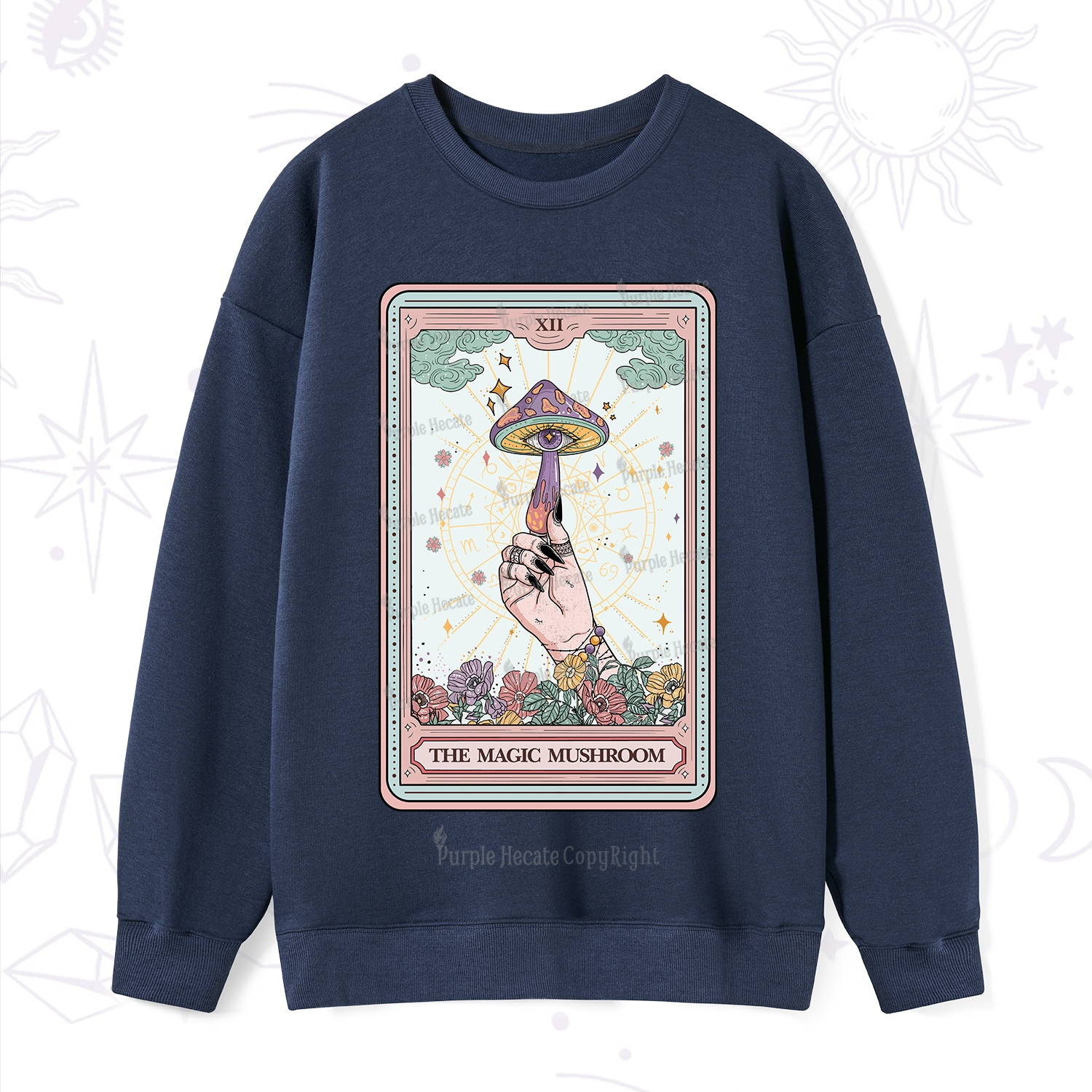 Purplehecate The Magic Murshroom Tarot Sweatshirt