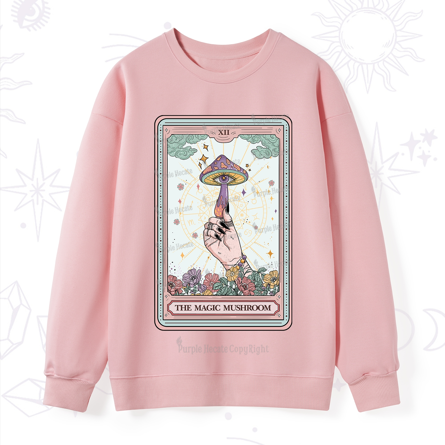 Purplehecate The Magic Murshroom Tarot Sweatshirt