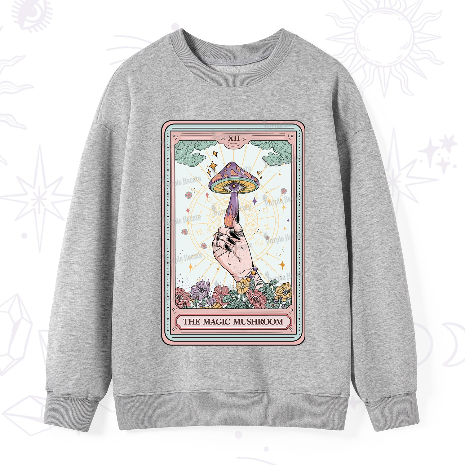 Purplehecate The Magic Murshroom Tarot Sweatshirt