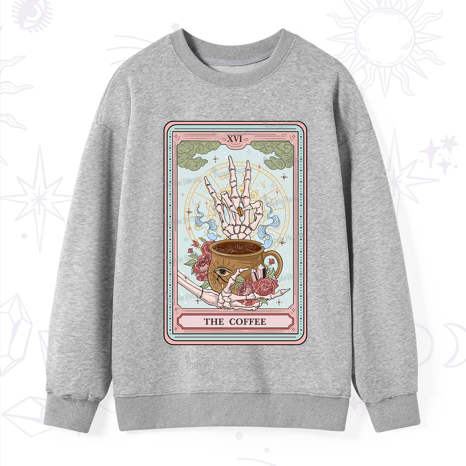 Purplehecate The Coffee Tarot Sweatshirt