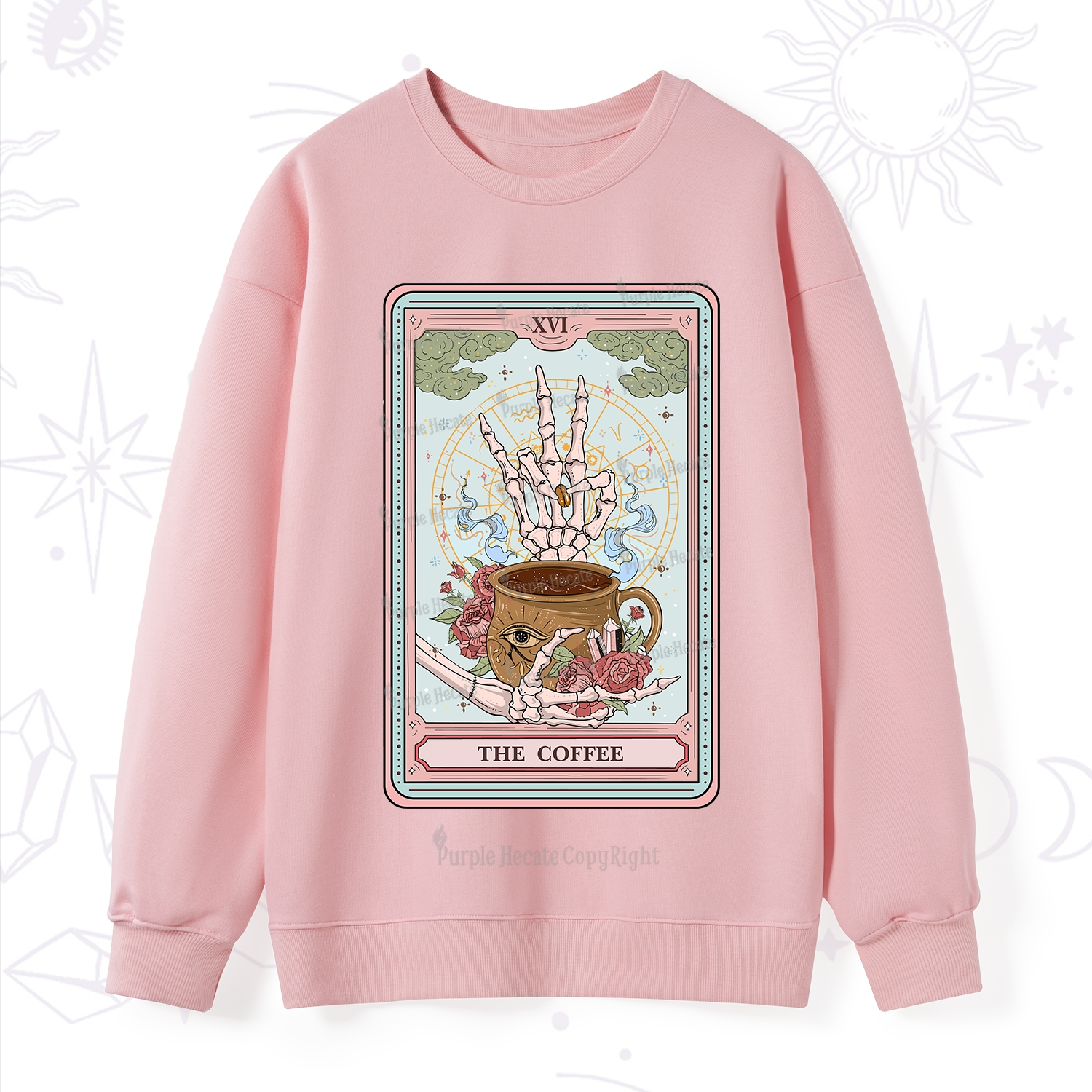 Purplehecate The Coffee Tarot Sweatshirt