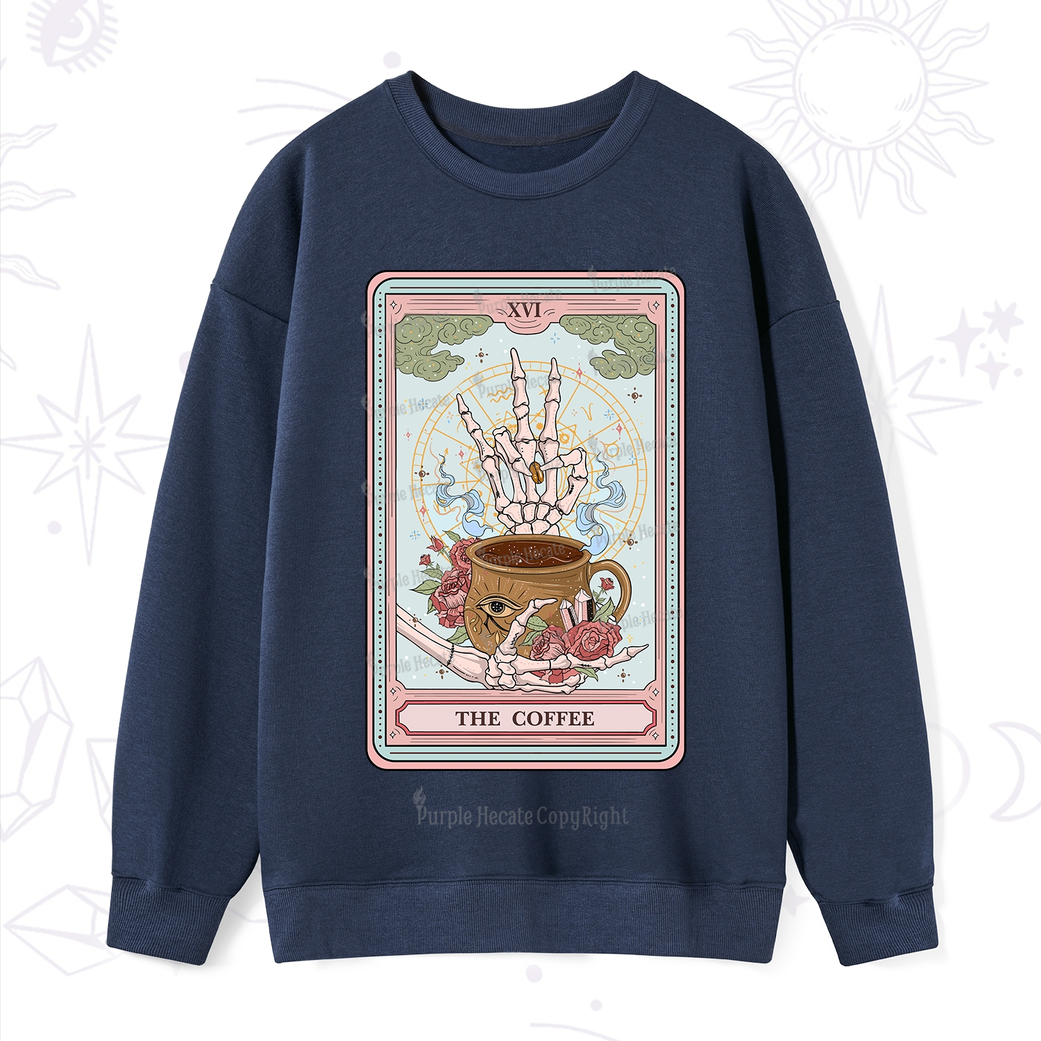 Purplehecate The Coffee Tarot Sweatshirt