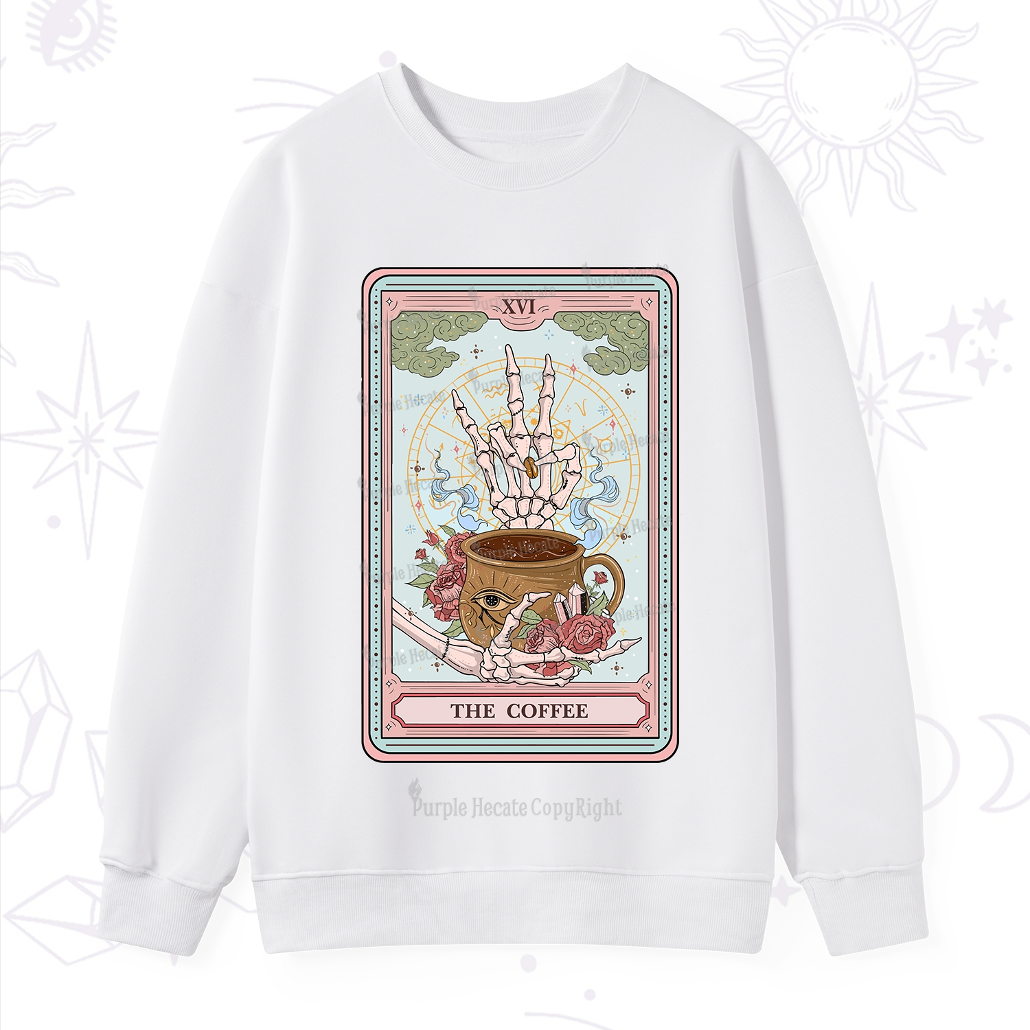 Purplehecate The Coffee Tarot Sweatshirt