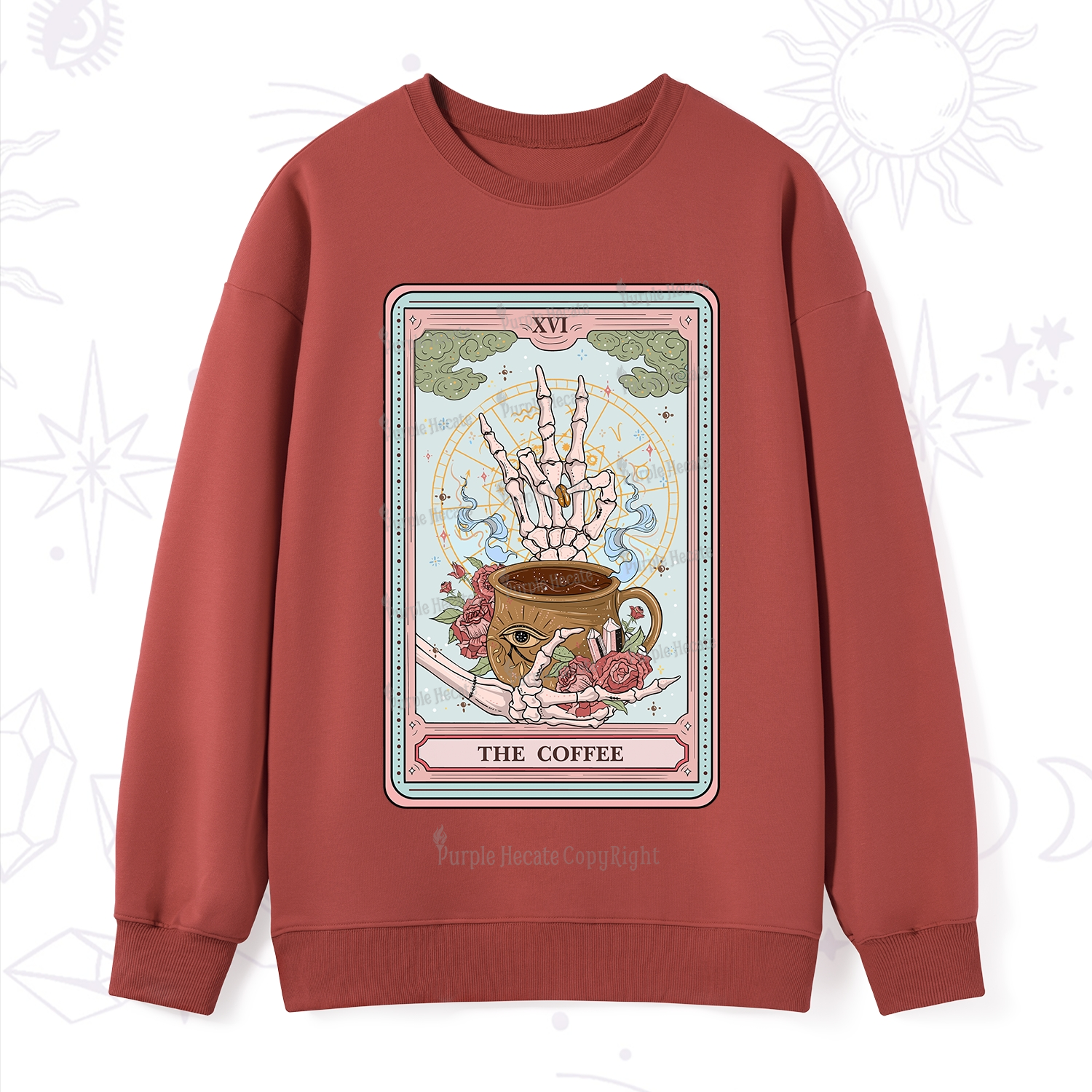 Purplehecate The Coffee Tarot Sweatshirt