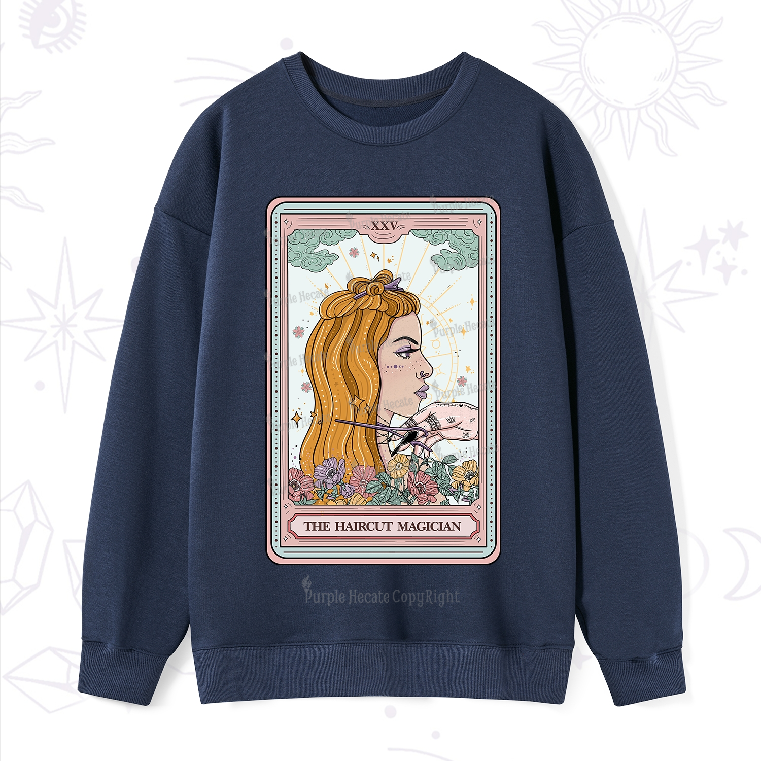 Purplehecate The Haircut Magician Tarot Sweatshirt
