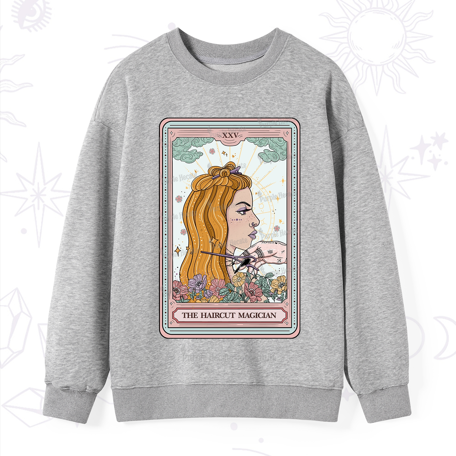 Purplehecate The Haircut Magician Tarot Sweatshirt