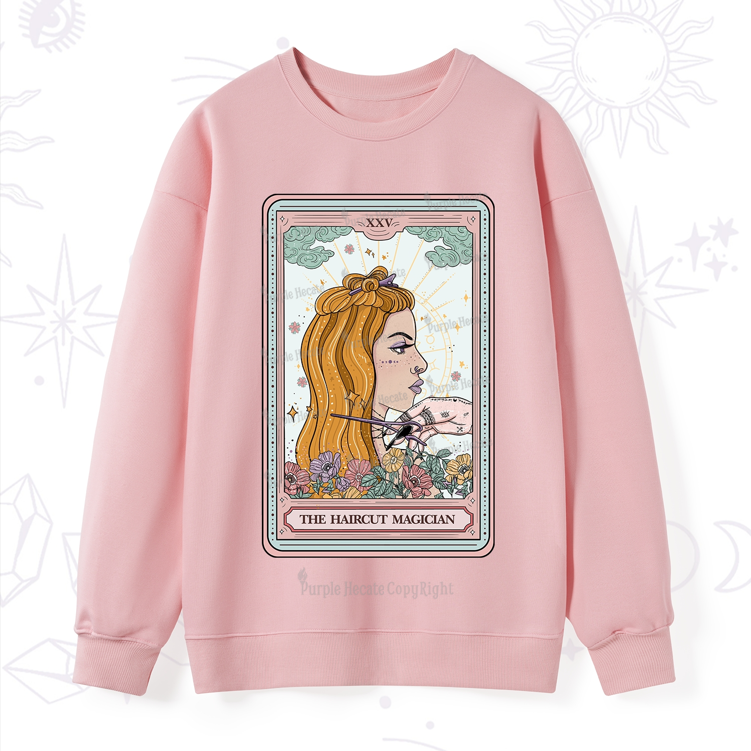 Purplehecate The Haircut Magician Tarot Sweatshirt
