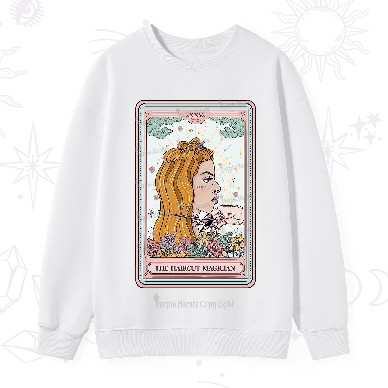 Purplehecate The Haircut Magician Tarot Sweatshirt