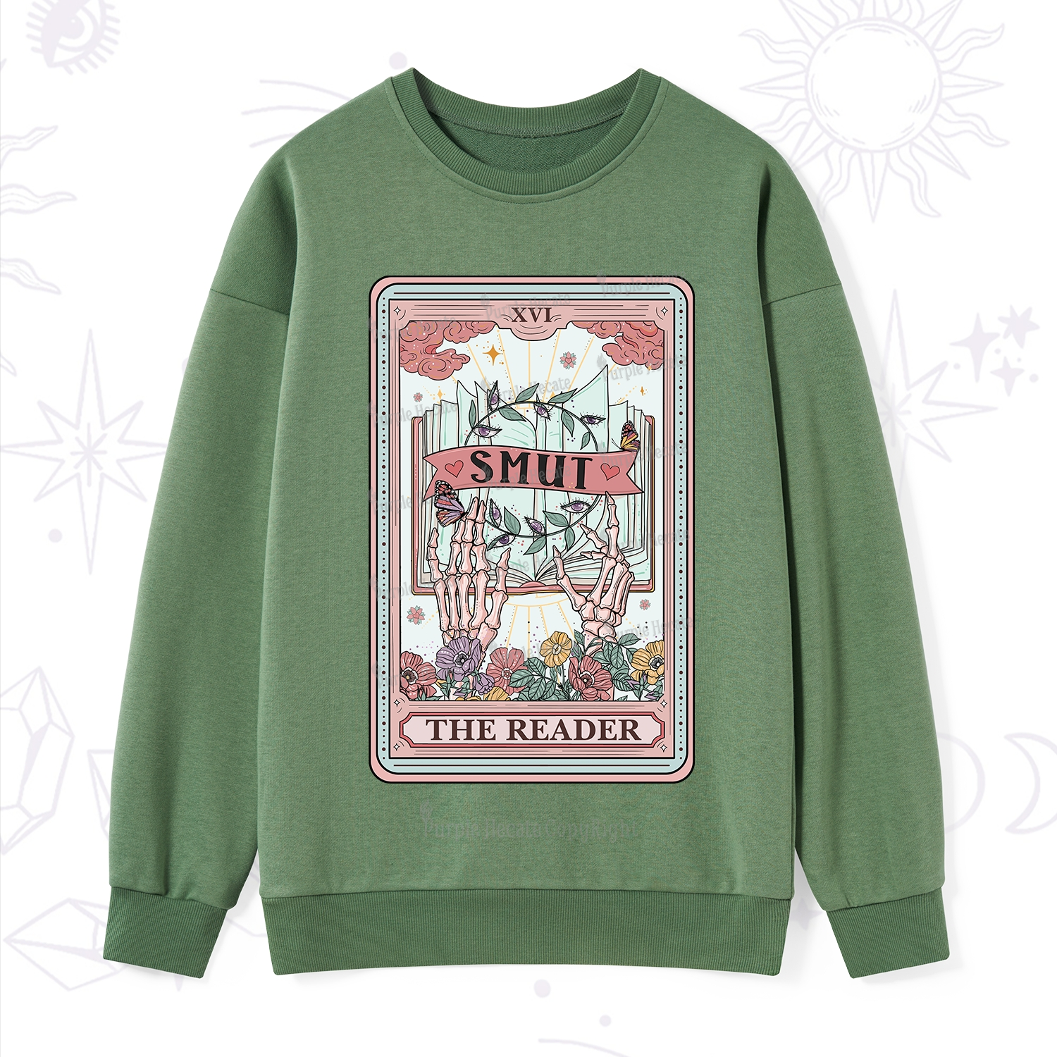 Purplehecate The Smut Reader Tarot Sweatshirt