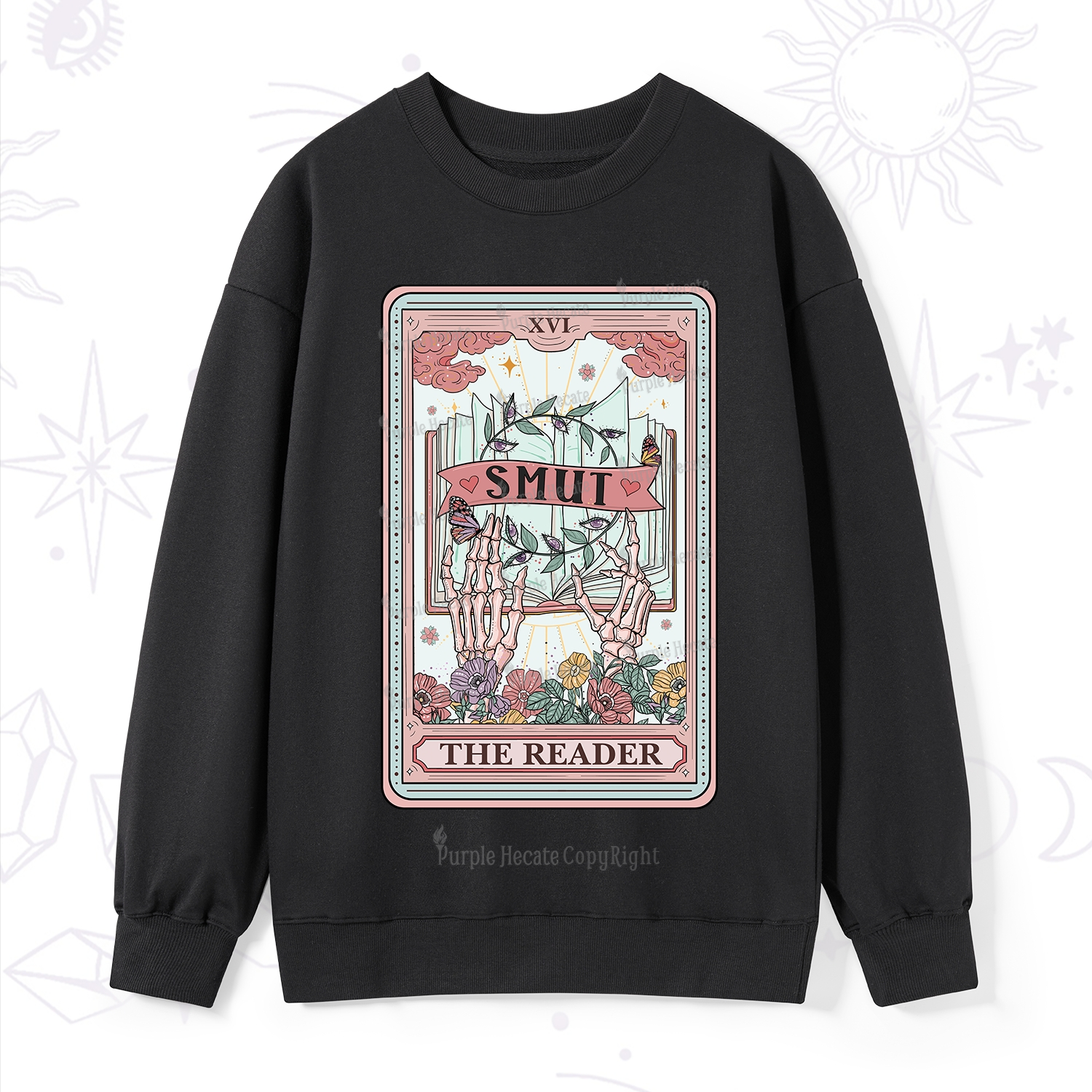 Purplehecate The Smut Reader Tarot Sweatshirt