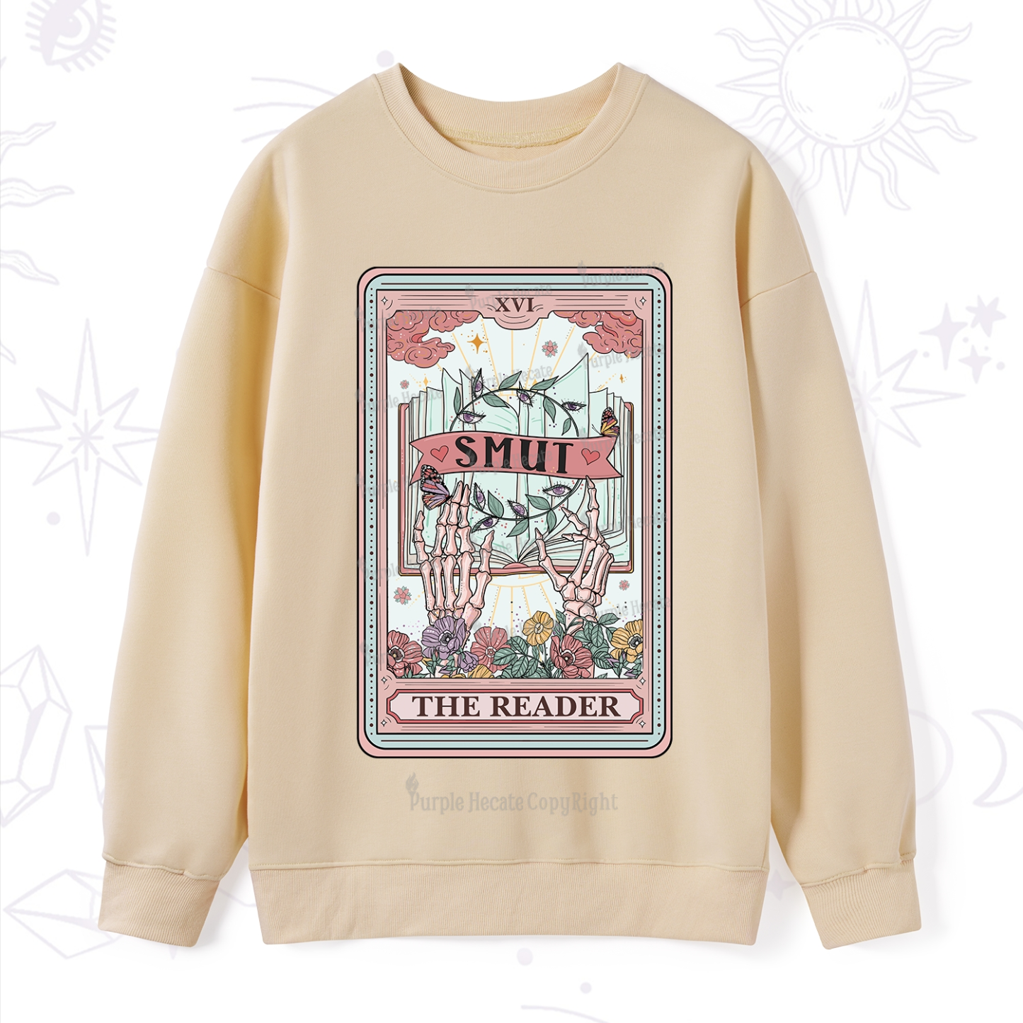 Purplehecate The Smut Reader Tarot Sweatshirt