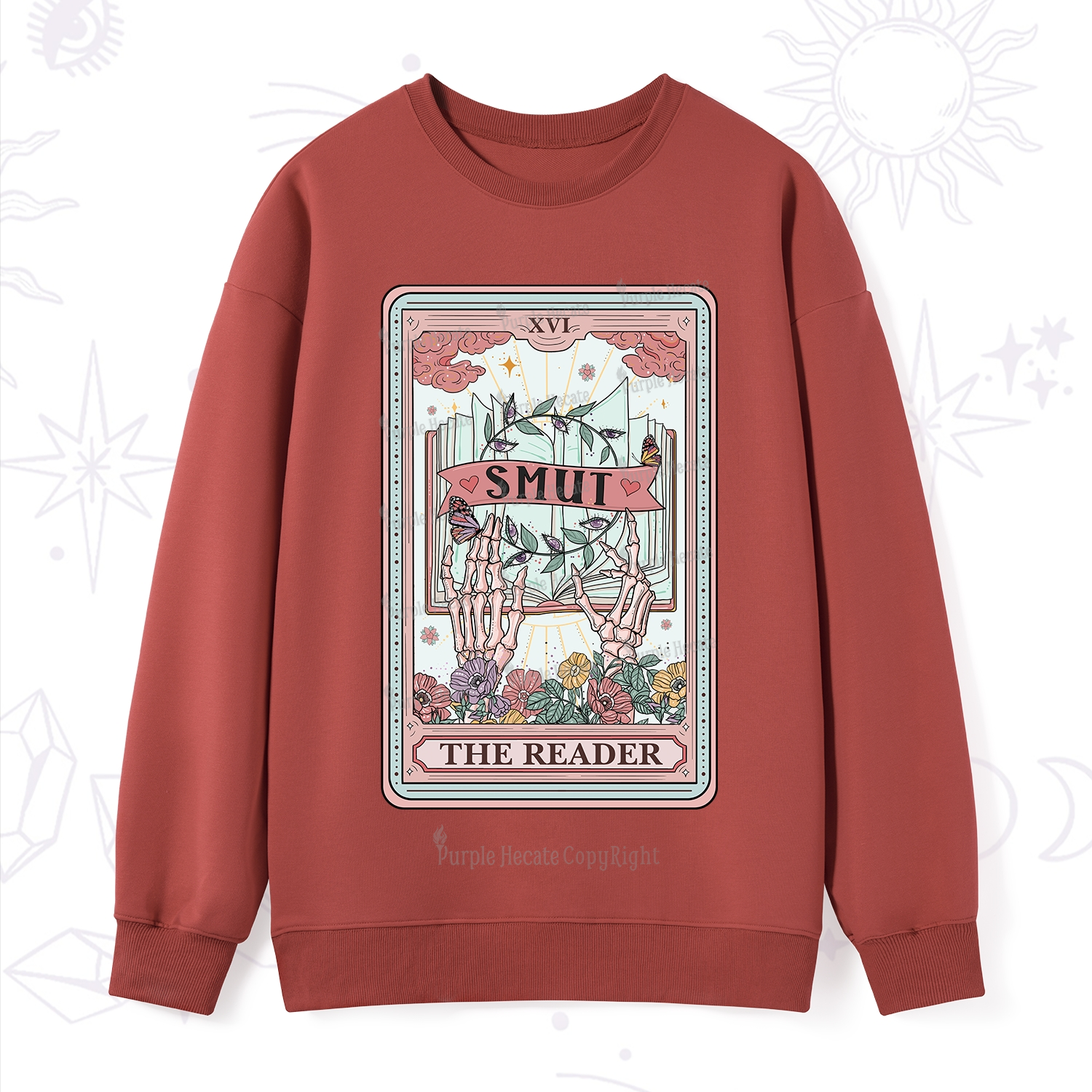Purplehecate The Smut Reader Tarot Sweatshirt