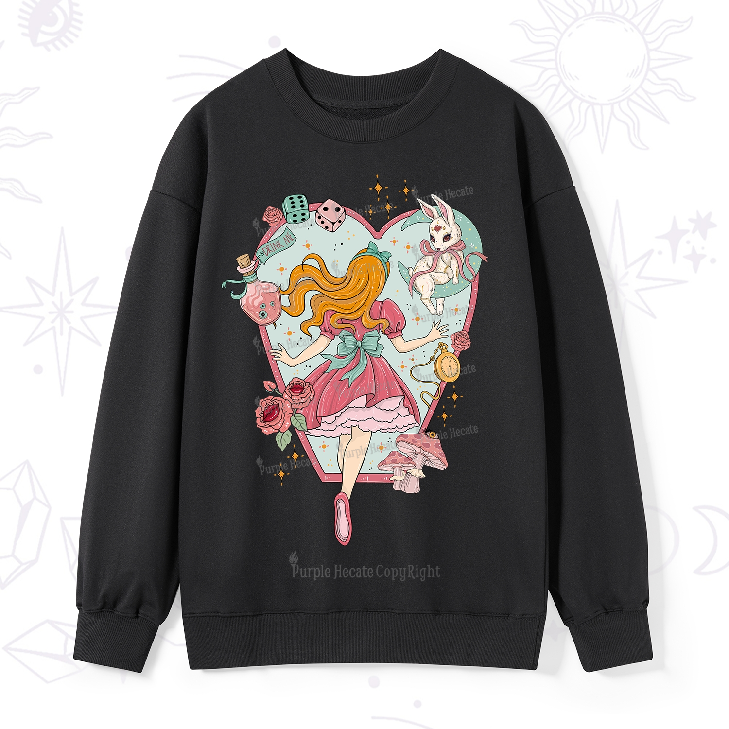 Purplehecate Alice's Secret Garden Sweatshirt