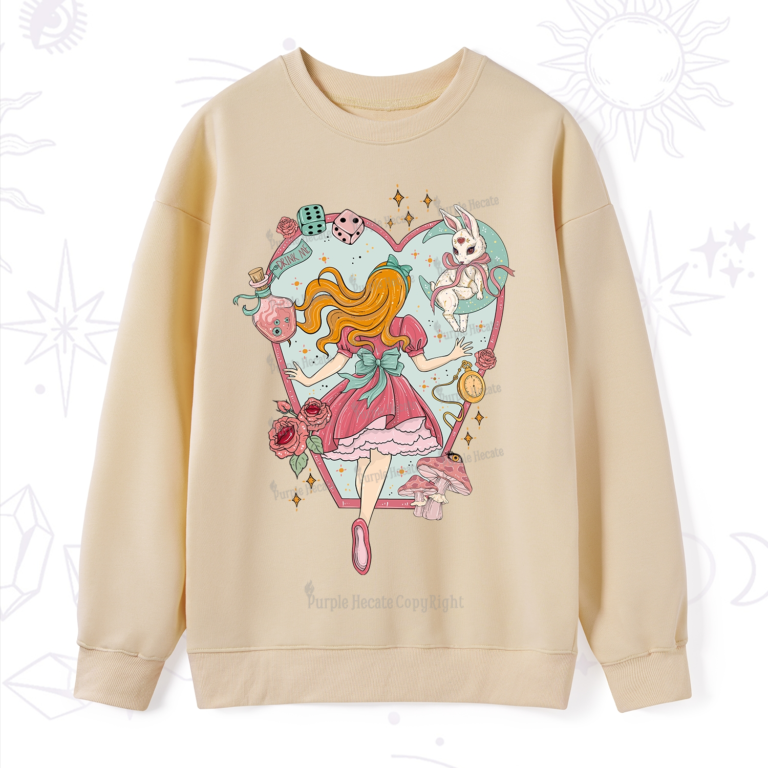 Purplehecate Alice's Secret Garden Sweatshirt