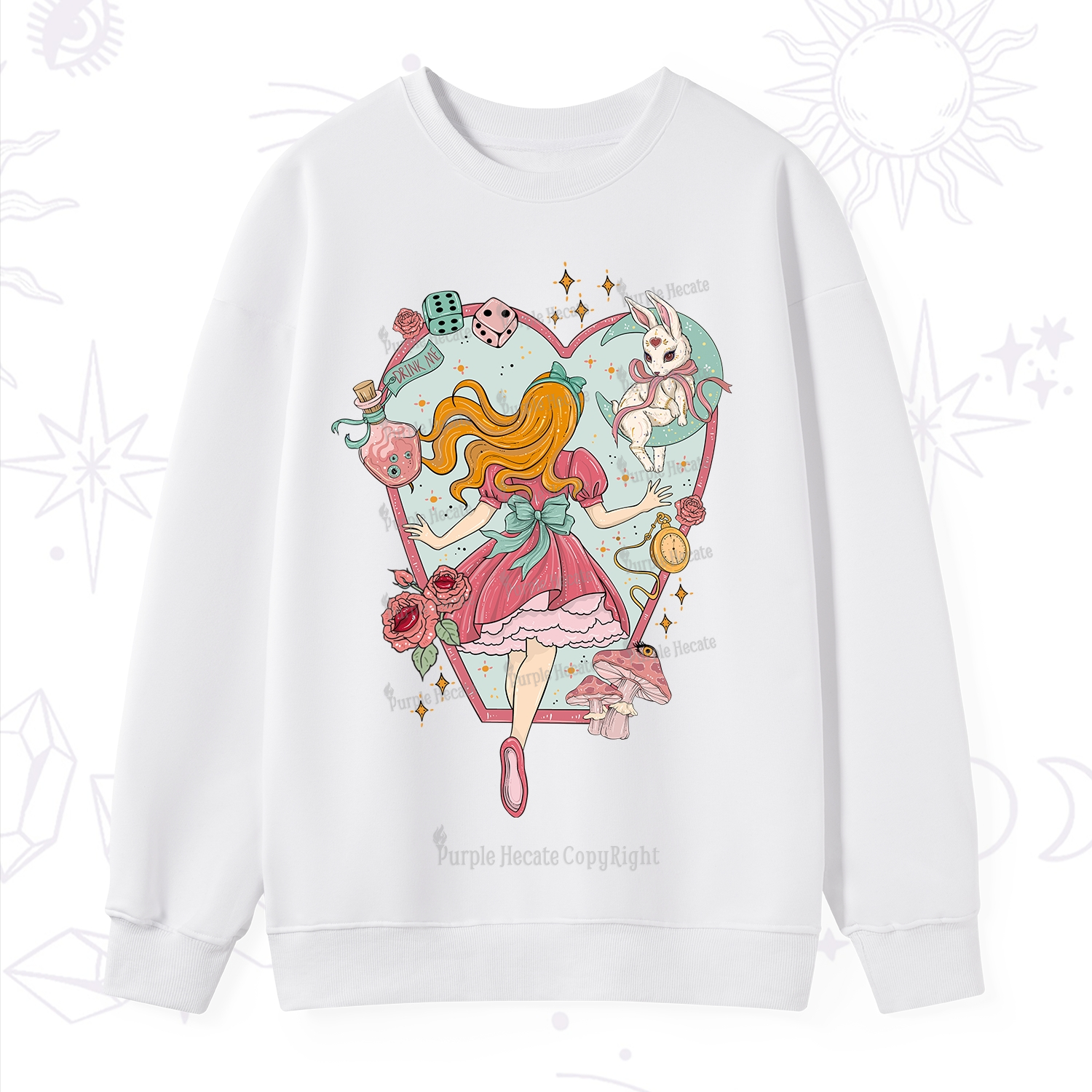 Purplehecate Alice's Secret Garden Sweatshirt