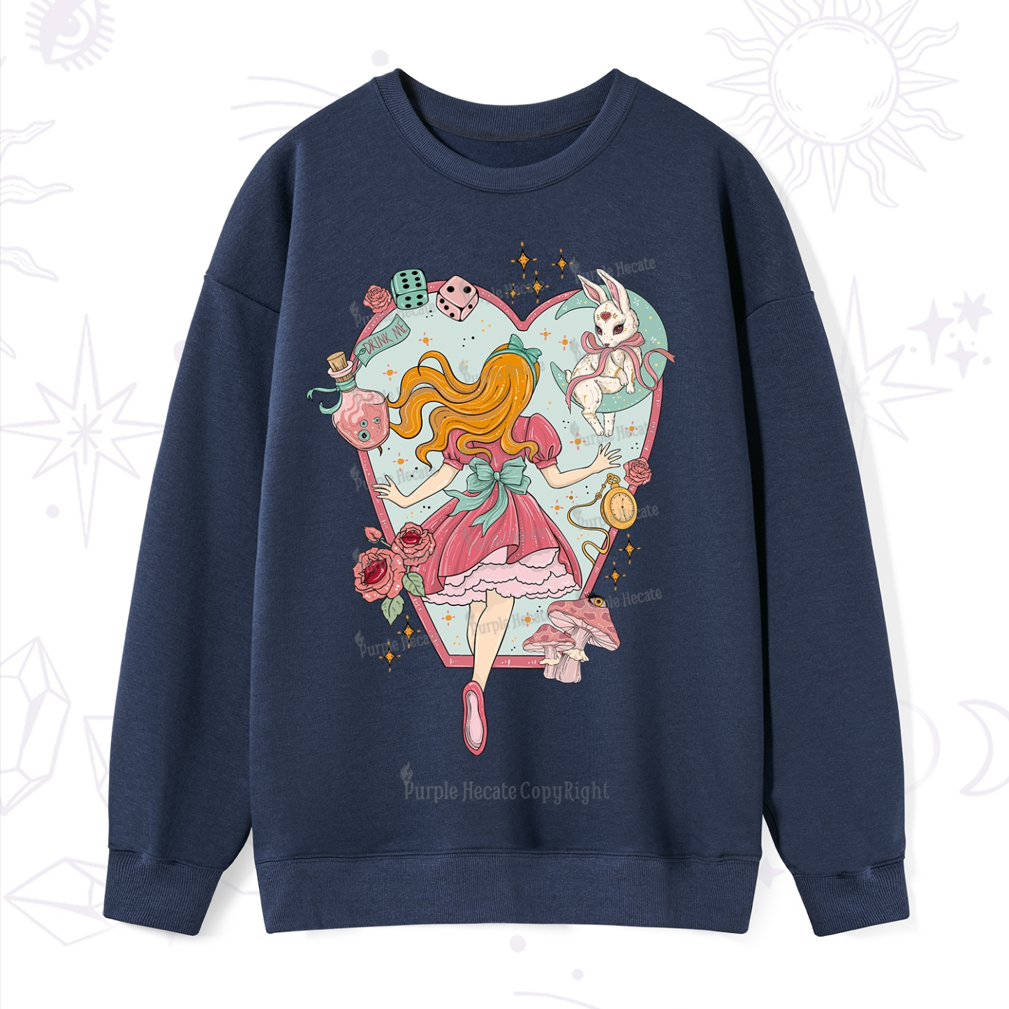 Purplehecate Alice's Secret Garden Sweatshirt