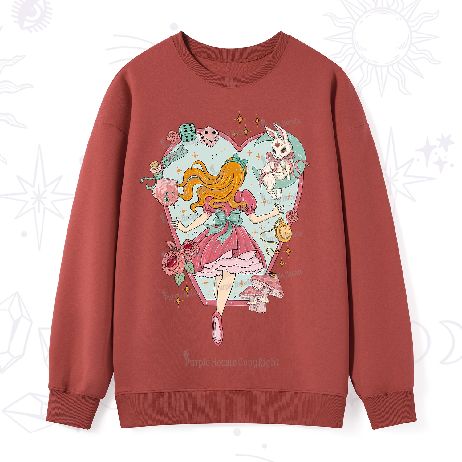 Purplehecate Alice's Secret Garden Sweatshirt